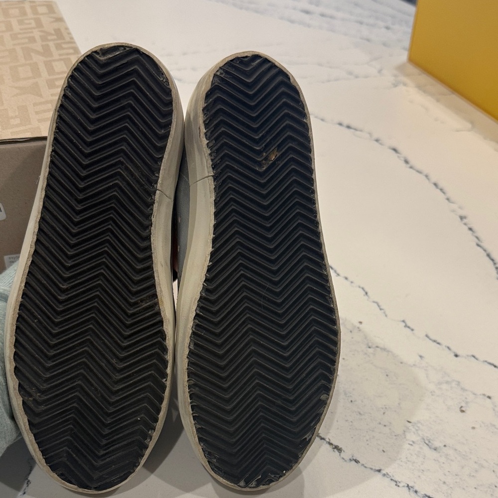 Golden Goose Silver and Black Women's Sneakers - Picture 4 of 7